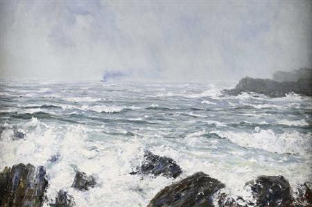 Appraisal: JOSEPH HENDERSON R S W SCOTTISH - WAVES BREAKING ON