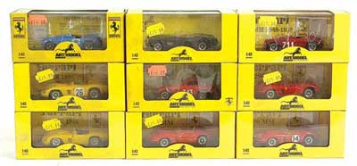 Appraisal: Art Models rd scale Ferrari models - Licensed by Ferrari