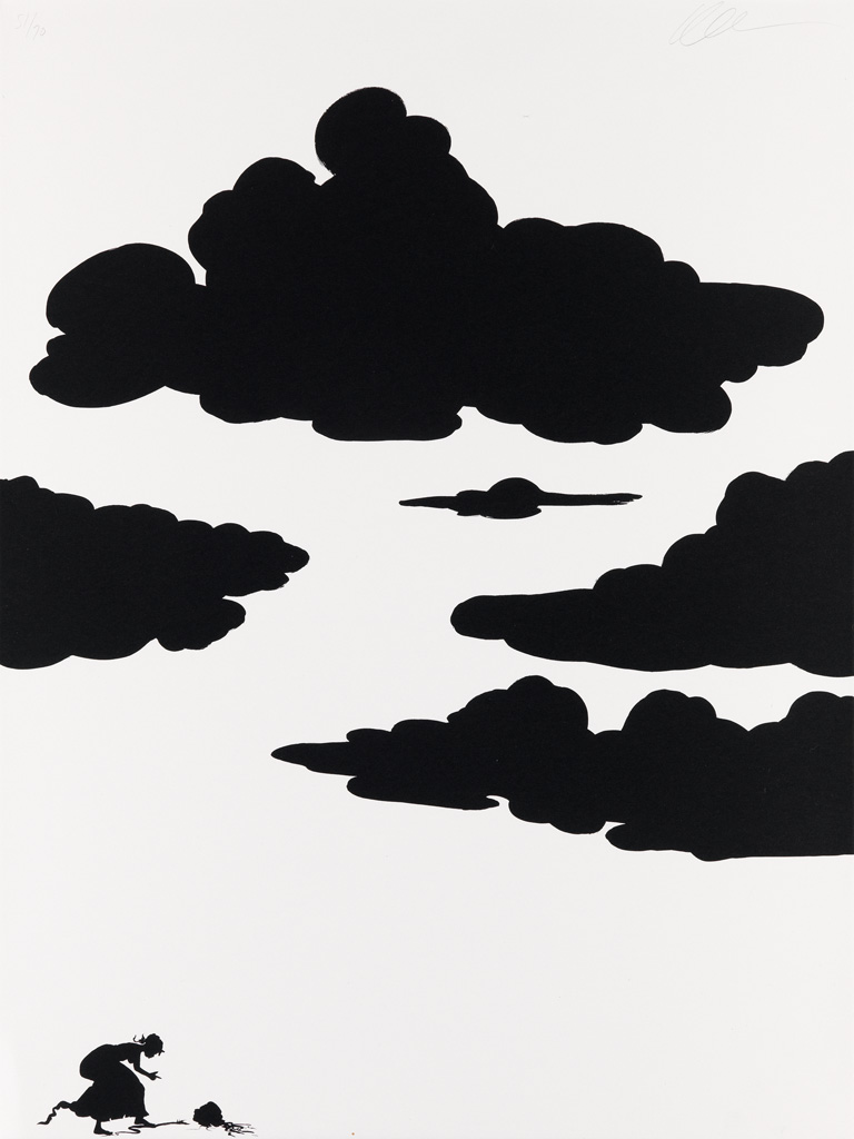 Appraisal: KARA WALKER - Untitled Lithograph on wove paper x mm