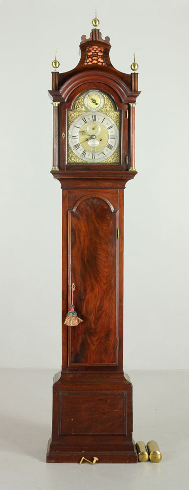 Appraisal: - th C English Tall Clock th century English tall