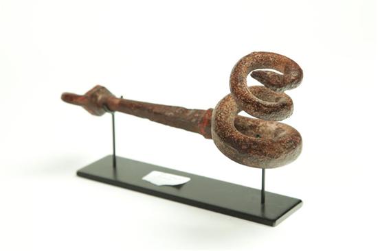 Appraisal: WHIP HOLDER OR CHAIN HITCH FROM A CONESTOGA WAGON American