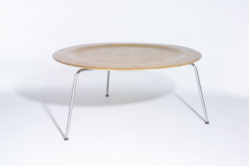 Appraisal: CHARLES EAMES HERMAN MILLER Prototype three-legged CTM coffee table with