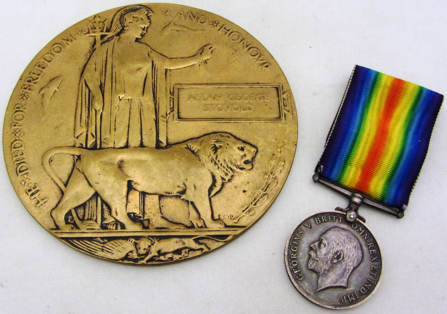 Appraisal: The - British War Medal to PTE A G STOVOLD