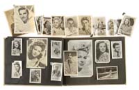 Appraisal: HOLLYWOOD ACTOR ACTRESS AUTOGRAPHED PHOTO SCRAPBOOK This collection was put