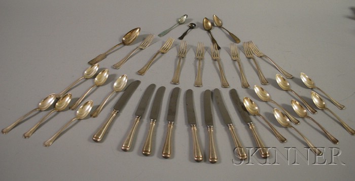 Appraisal: Group of Sterling and Coin Silver Flatware approx twenty-three piece