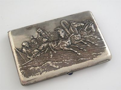 Appraisal: An early th century Russian cigarette case with a troika