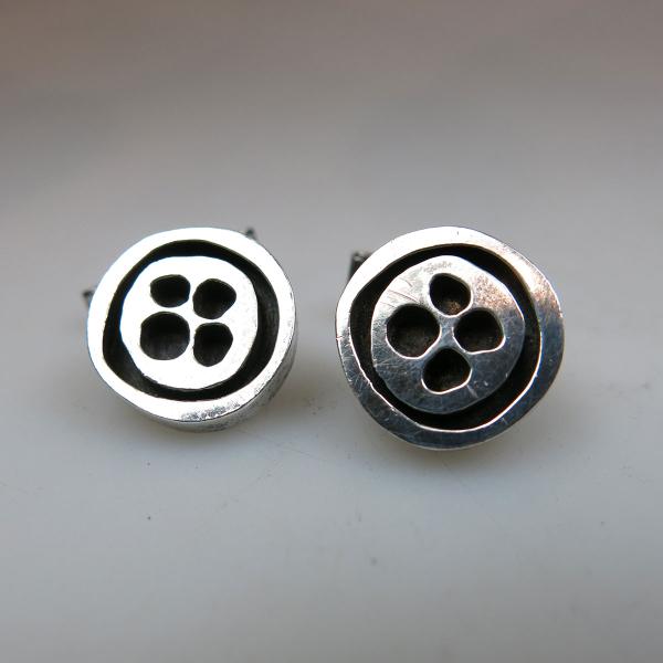 Appraisal: Pair Of Walter Schluep Canadian Sterling Silver Cufflinks g weight