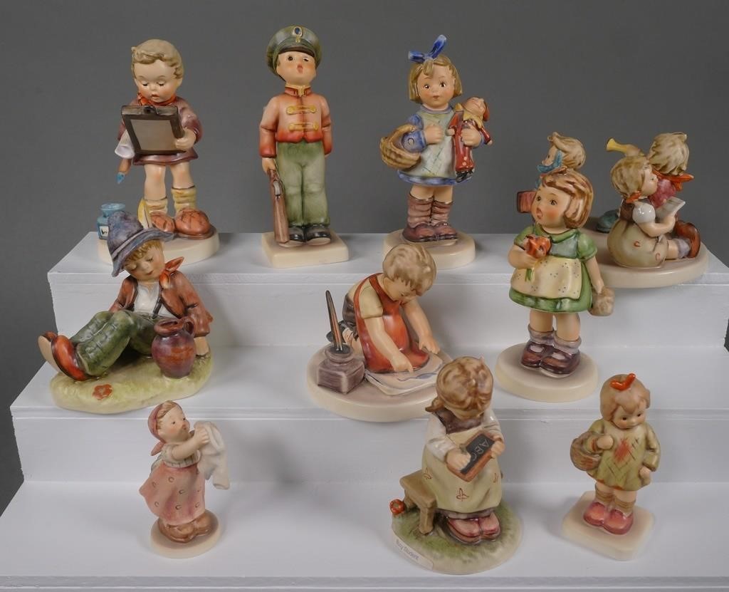 Appraisal: HUMMEL FIGURINES TMK Collection of Hummel figurines TMK- Hummels included