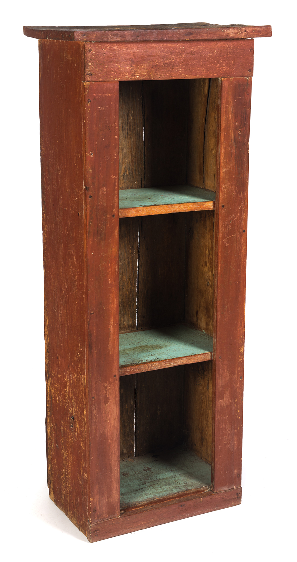 Appraisal: AMERICAN CHIMNEY CUPBOARD First half-century pine One-piece open top cupboard