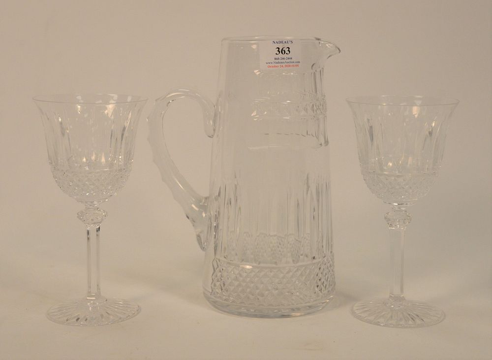 Appraisal: Seven Louis Tommy Stemmed Water Goblets Large Wines along with