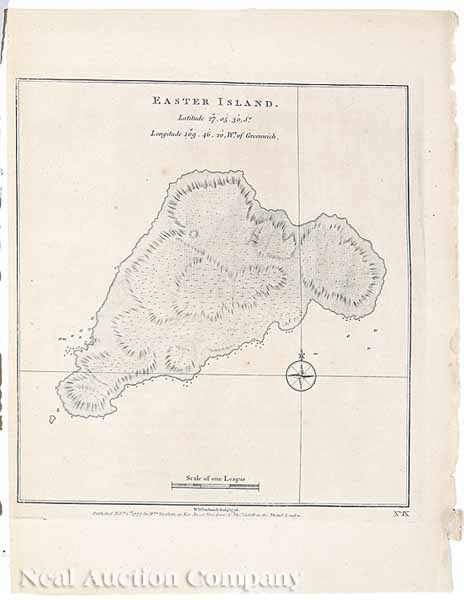 Appraisal: A Group of Five Easter Island Engravings from Capt James