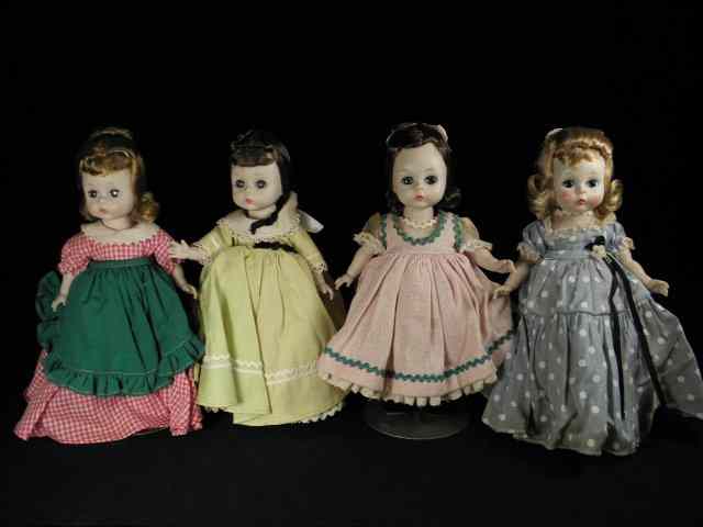 Appraisal: Lot of four vintage Madame Alexander '' ''Alexander-Kins'' dolls Includes