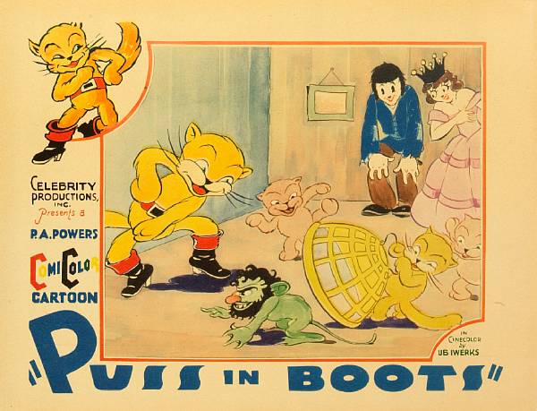 Appraisal: Puss in Boots Celebrity Productions Inc lobby card condition A