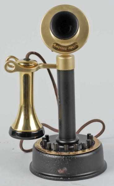 Appraisal: Loeffler -Station Candlestick Telephone Description Circa Hook perch and transmitter