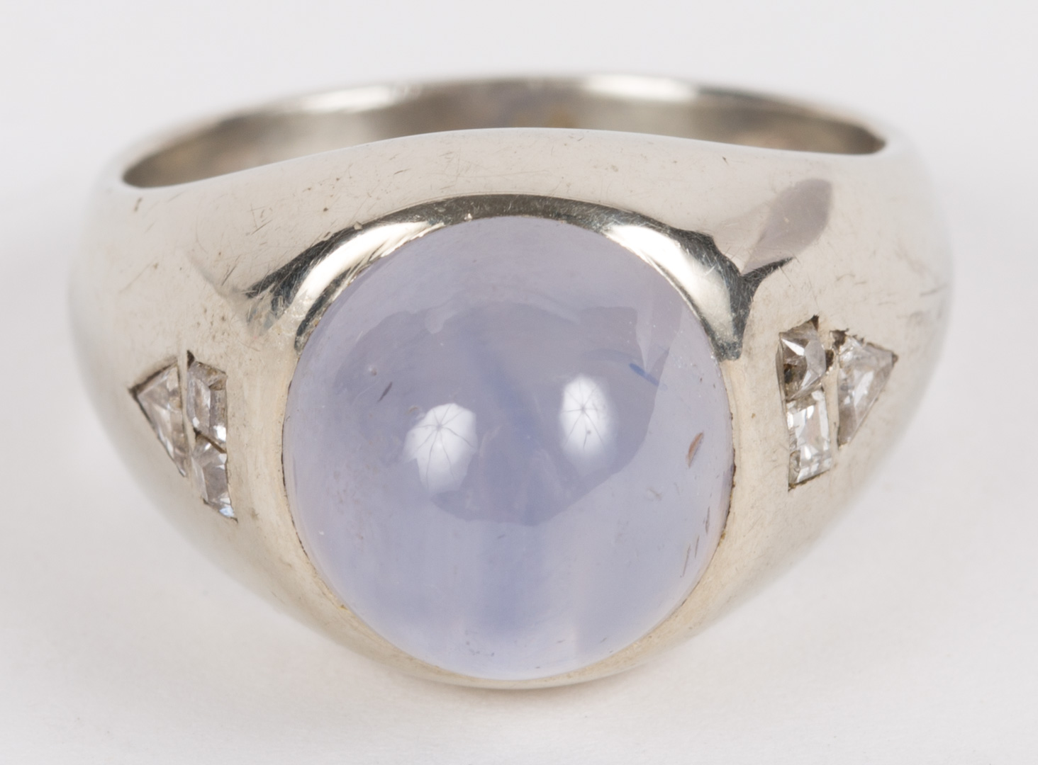 Appraisal: A Star Sapphire Ring k white gold size