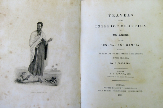 Appraisal: MOLLIEN GASPARD-TH ODORE Comte Travels in the Interior of Africa