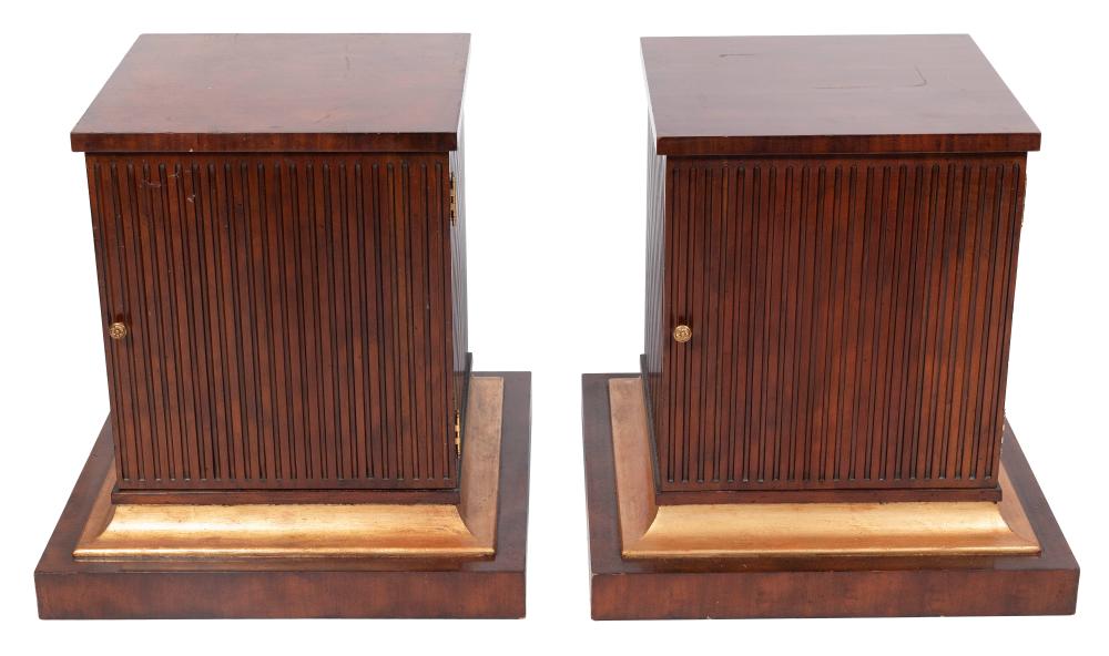 Appraisal: PAIR OF CLASSICAL-STYLE PLINTH TABLES LATE TH CENTURY HEIGHTS WIDTHS