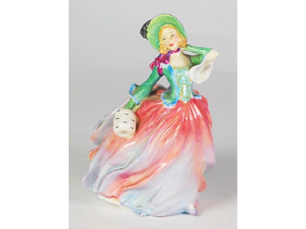 Appraisal: ROYAL DOULTON CHINA FIGURE 'Autumn Breezes' HN cm high printed