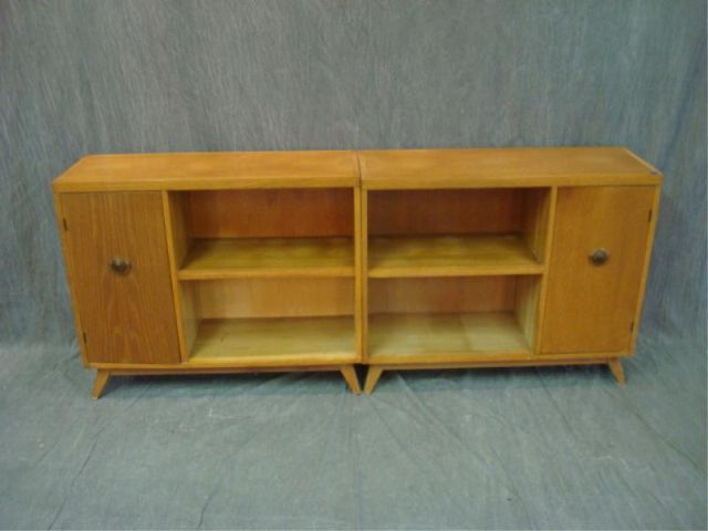 Appraisal: Pair Mid Century cabinets From Queens NY estate Dimensions x