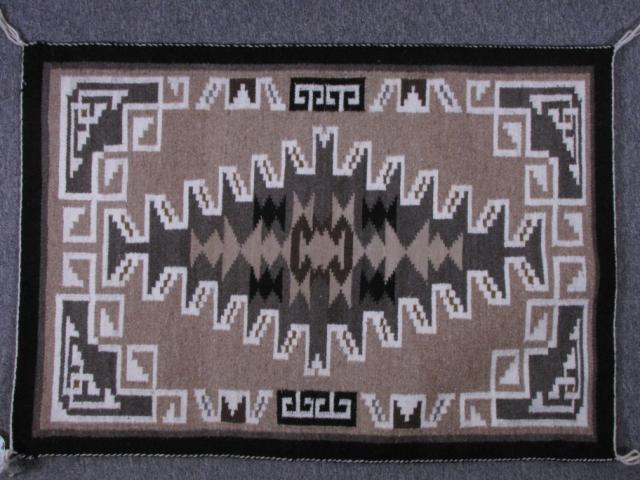 Appraisal: Hand woven Navajo rug ' x ' woven by Minnie