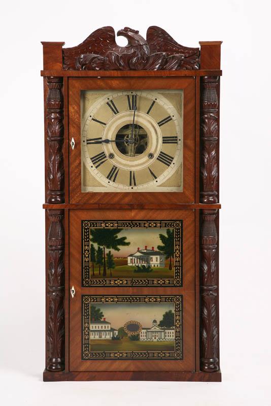 Appraisal: TRIPLE DECKER MANTLE CLOCK Eight day with Birge Mallory Co