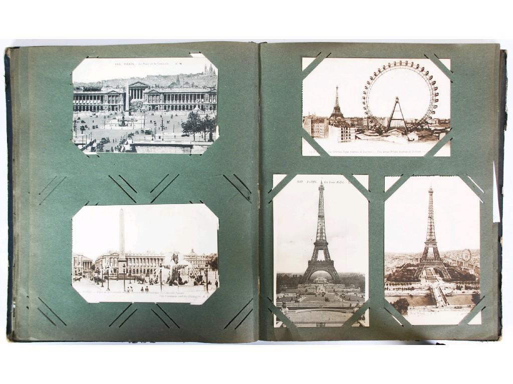 Appraisal: MAINLY CIRCA 's ALBUM OF POSTCARDS with good selection of