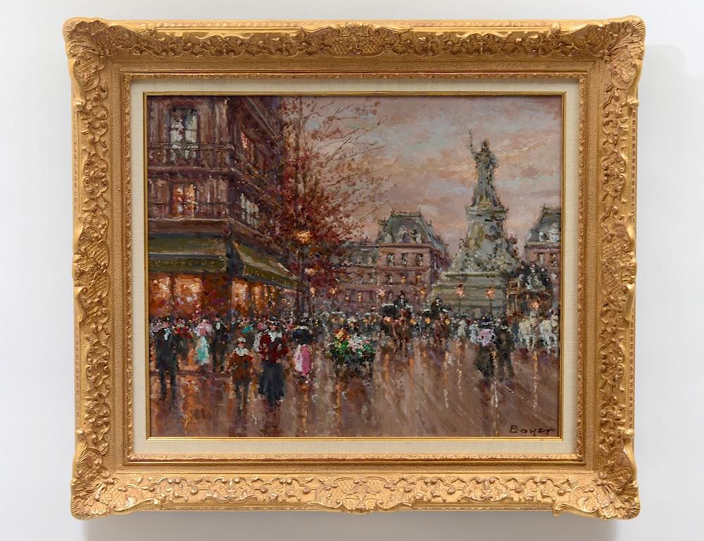 Appraisal: JEAN PAUL BOYER French Born Place de la Republique Signed