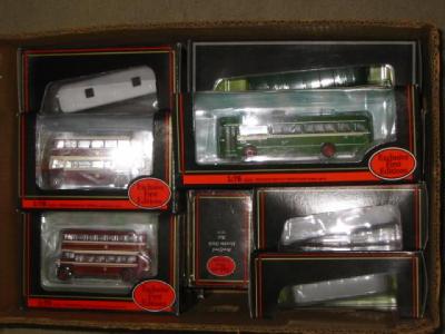 Appraisal: Eighteen E F E bus and coach models boxed M