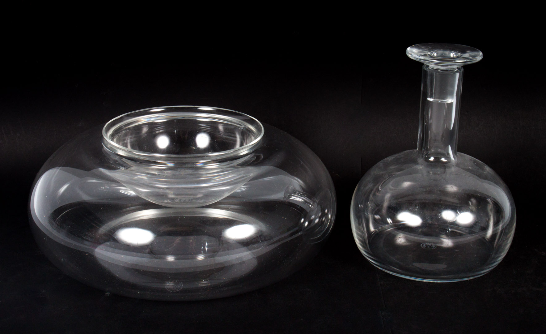 Appraisal: Baccarat crystal caviar cooler decanter two-part caviar cooler and decanter