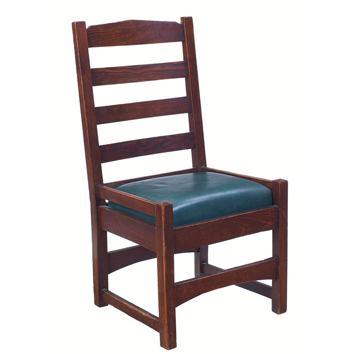 Appraisal: Early Gustav Stickley side chair from the Chips Catalog ash