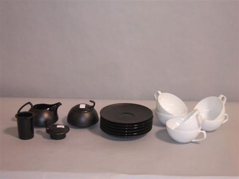 Appraisal: ROSENTHAL PART TEA SERVICE BY GROPIUS Printed marks 'Studio-Linie' designed