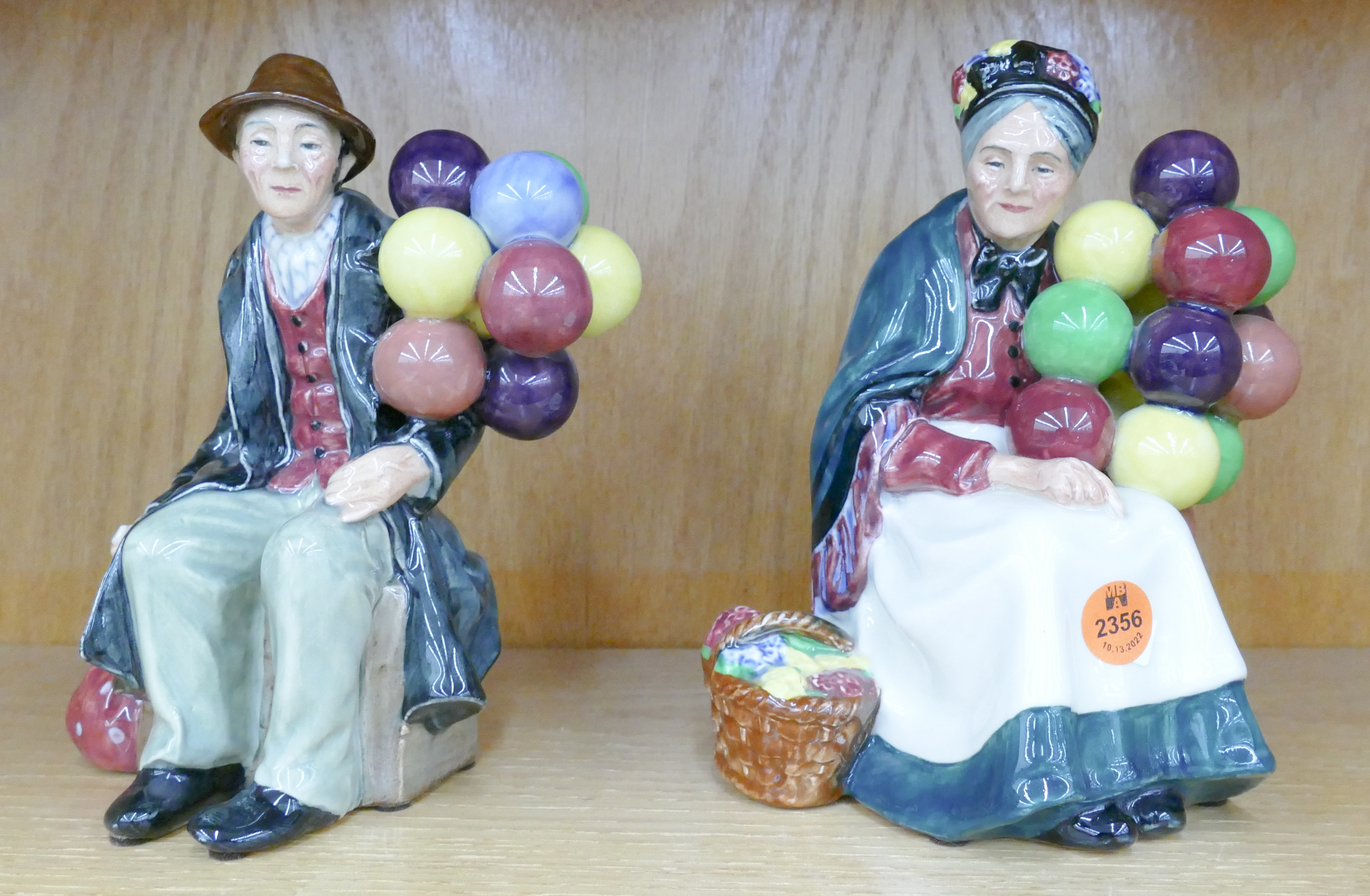 Appraisal: Pair Royal Doulton Balloon Vender Figures- ''