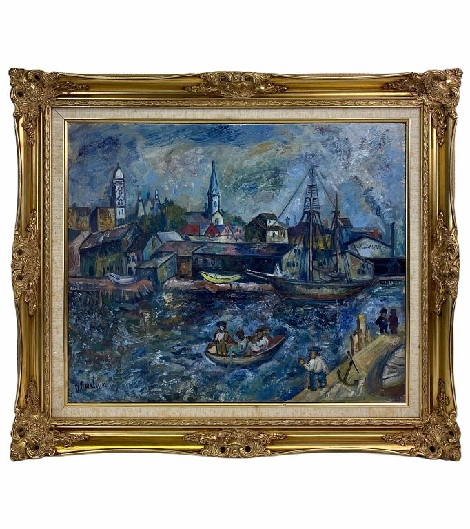 Appraisal: David Burliuk Russian NY - After David Burliuk Russian NY