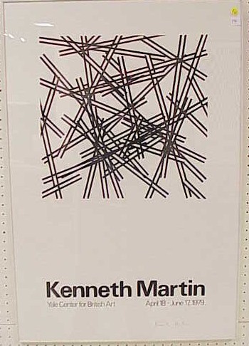 Appraisal: Kenneth Martin English - poster for his exhibit at the