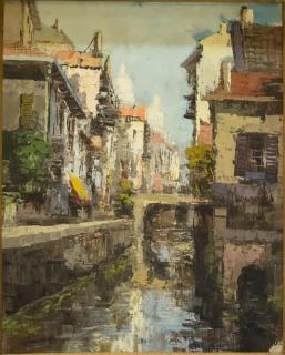 Appraisal: Theodorus van Oorschot Danish Theodorus van Oorschot Amsterdam cityscape th