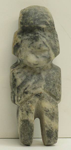 Appraisal: A Mezcala stone figure circa - B C length in