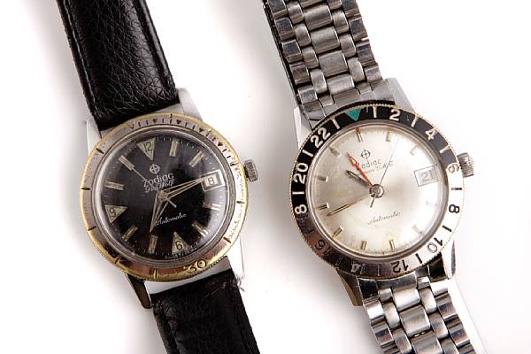 Appraisal: A collection of five metal wristwatches