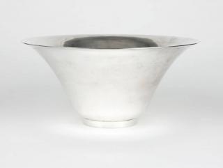 Appraisal: A large sterling silver footed bowl th century marked ''Sterling''