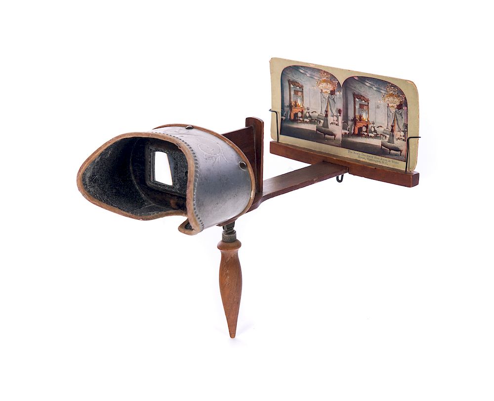 Appraisal: Victorian Stereoptic Viewer and Cards Please Email or call for