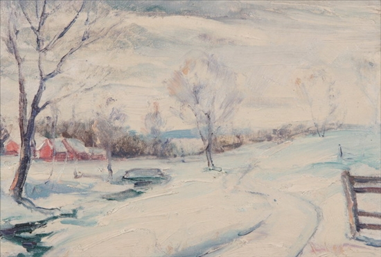 Appraisal: ROBERT EMMETT OWEN American - WINTER FOREST and titled on