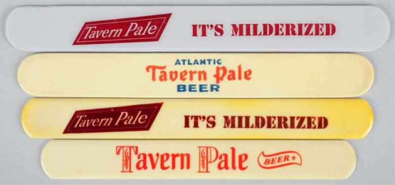 Appraisal: Lot of Tavern Pale Beer Foam Scrapers All four scrapers