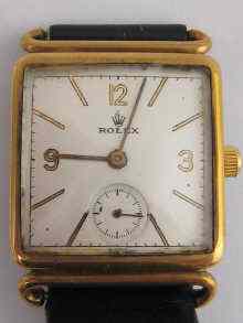 Appraisal: A gent's wrist watch by Rolex in gold plated case