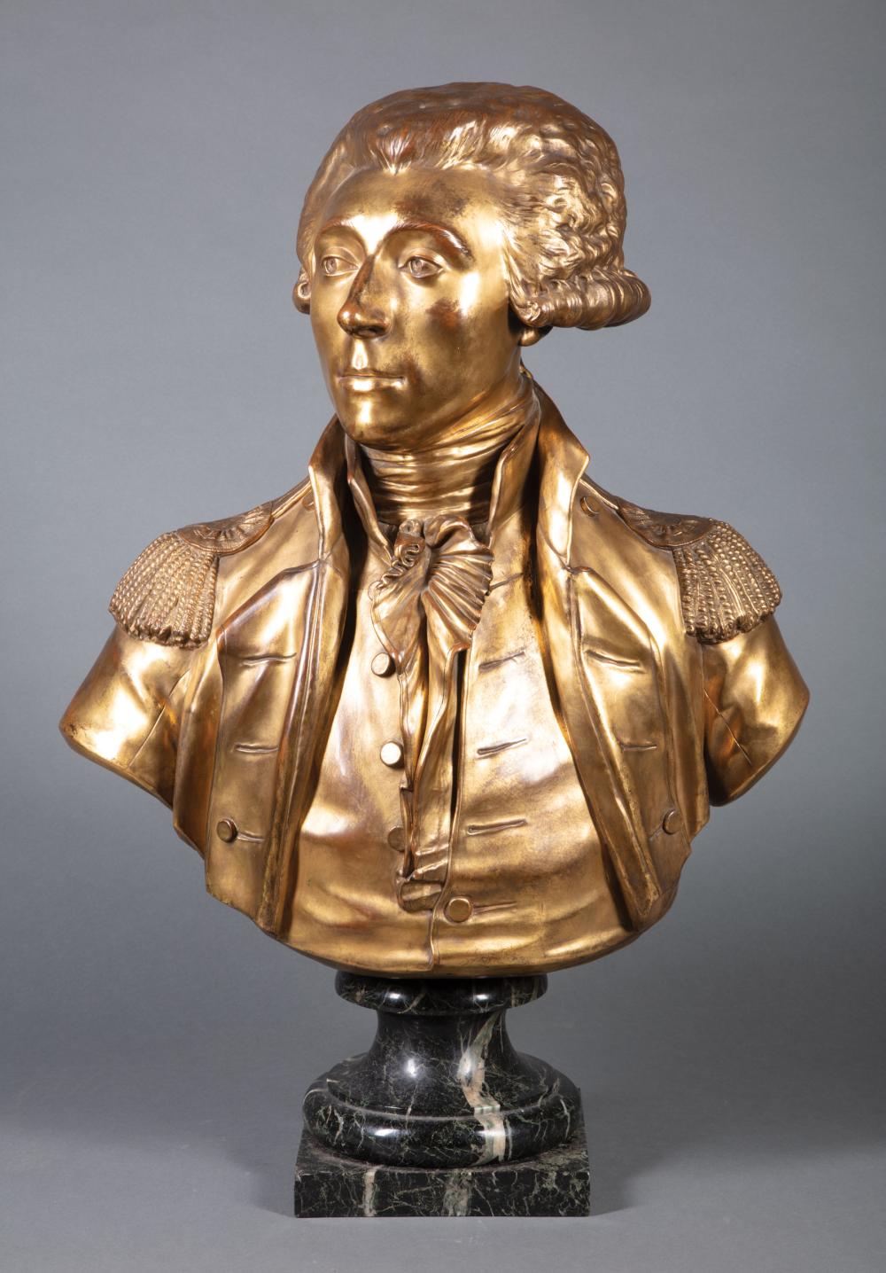 Appraisal: Gilt Bronze and Porcelain Portrait de Monsieur Le Marquis de