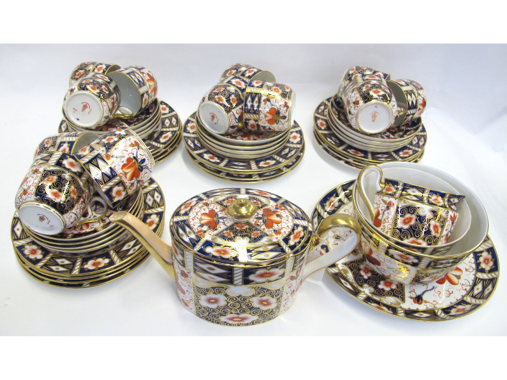 Appraisal: Royal Doulton Crown Derby Imari pattern tea service