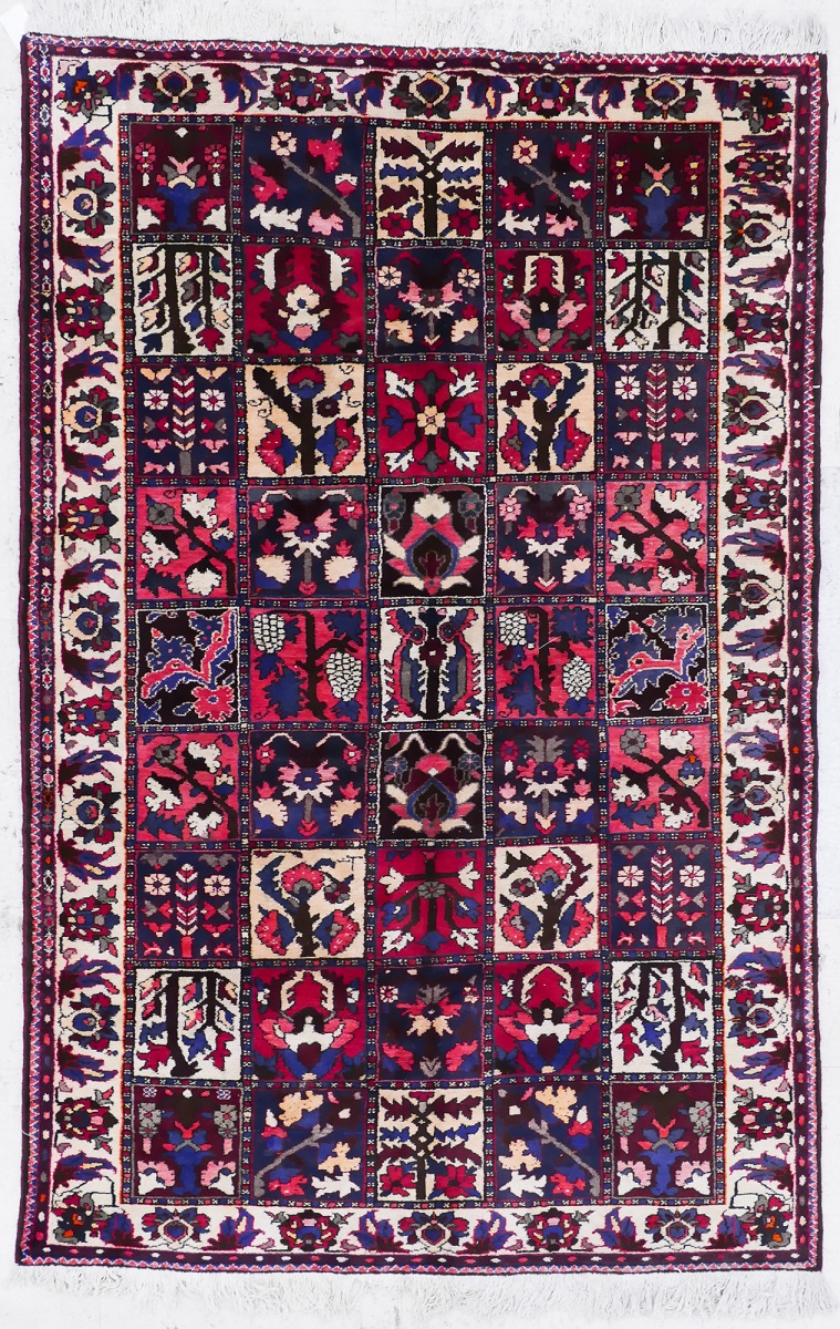 Appraisal: Persian Garden Oriental Rug ' ''x ' '' Multi-colored floral