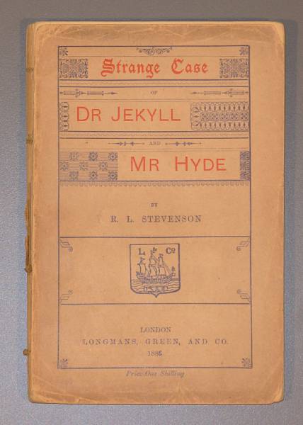 Appraisal: STEVENSON ROBERT LOUIS - Strange Case of Dr Jekyll and