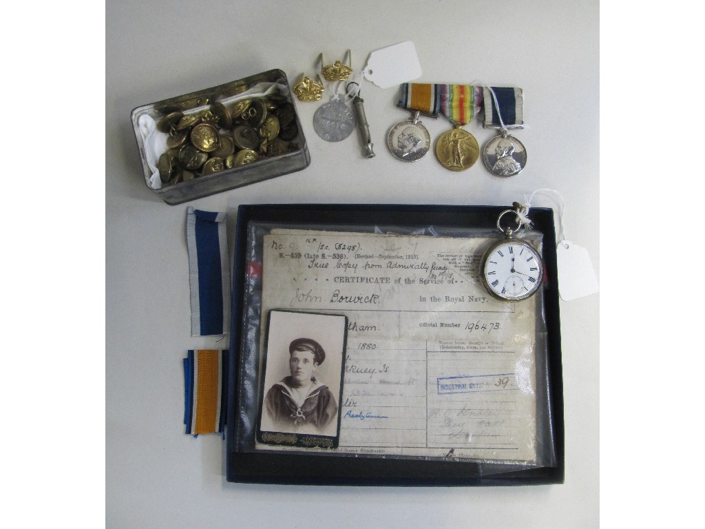 Appraisal: Lot comprising Naval long service and Good Conduct medal group