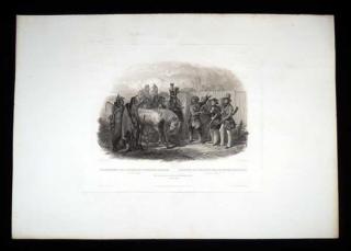 Appraisal: Karl Bodner ANTIQUE ORIGINAL ENGRAVING OF NATIVE AMERICAN INDIANS ON