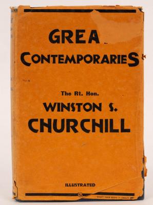 Appraisal: Churchill Sir Winston Spencer Great Contemporaries First Edition vo orig