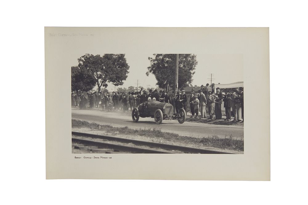 Appraisal: Three Early Car Racing Photogravures Three early car racing photogravures